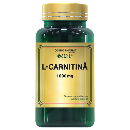 L- CARNITINA 1000 mg, 30/60 cp pentru slabit si masa musculara