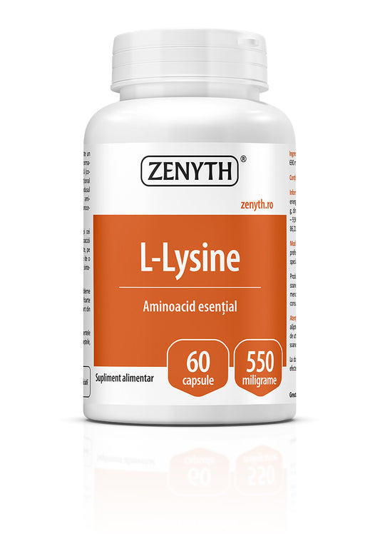 L-Lizina 550 mg, 60 capsule