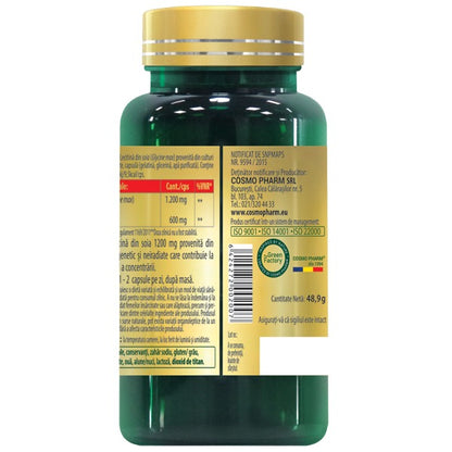 Lecitina 1200 mg Capsule, cu 50% Fosfatidilcolina