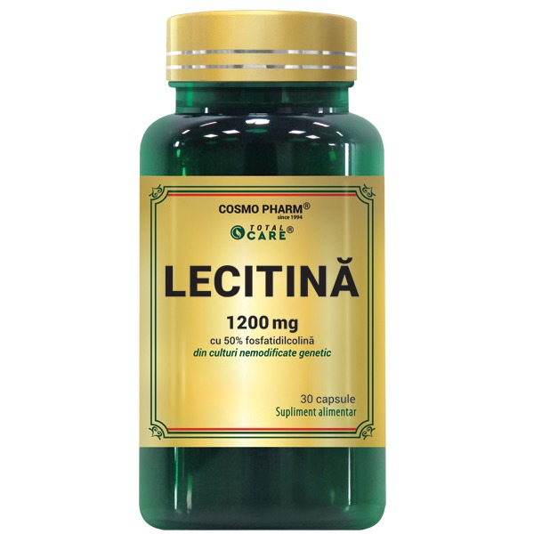 Lecitina 1200 mg Capsule, cu 50% Fosfatidilcolina