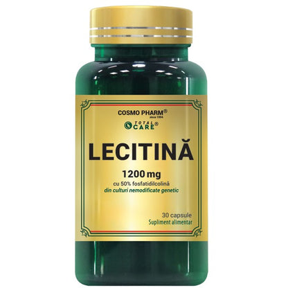 Lecitina 1200 mg Capsule, cu 50% Fosfatidilcolina