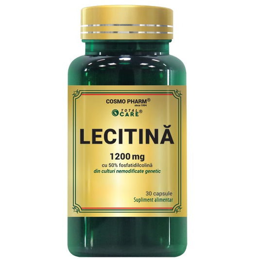 Lecitina 1200 mg Capsule, cu 50% Fosfatidilcolina