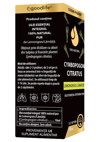 Ulei esential de LEMONGRASS / LĂMÂIȚĂ – Cymbopogon citratus