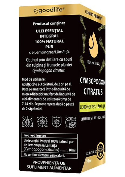 Ulei esential de LEMONGRASS / LĂMÂIȚĂ – Cymbopogon citratus