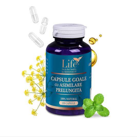 CAPSULE GOALE CU ASIMILARE PRELUNGITĂ – 120 capsule