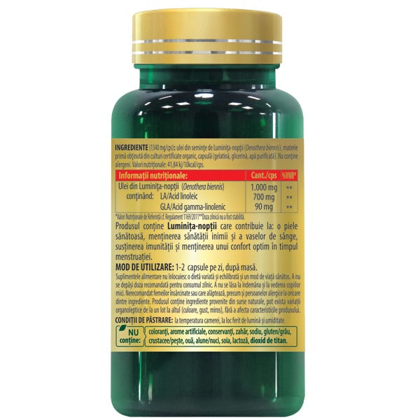LUMINITA NOPTII – Ulei 1000mg din culturi certificate organic
