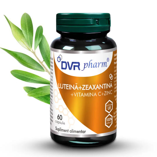 LUTEINĂ + ZEAXANTINĂ + VITAMINA C + ZINC – 60 capsule, Dvr Pharm