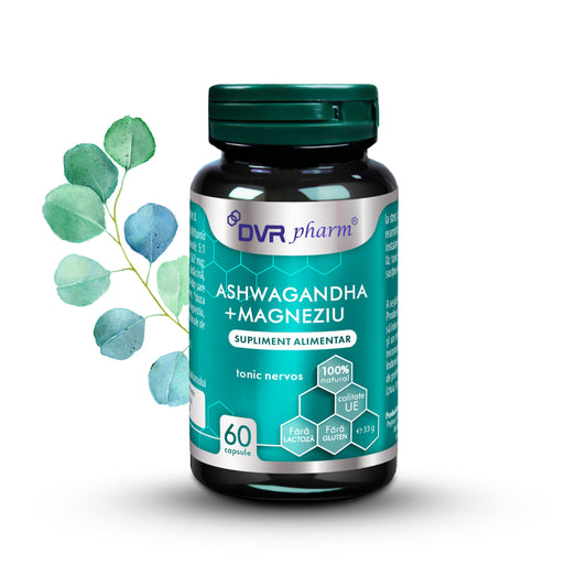 ASHWAGANDHA + MAGNEZIU – 60 capsule