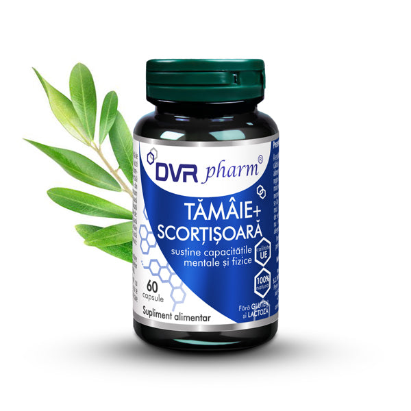 TĂMÂIE + SCORȚIȘOARĂ – 60 capsule