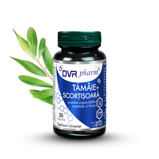 TĂMÂIE + SCORȚIȘOARĂ – 30 capsule, DVR Pharm