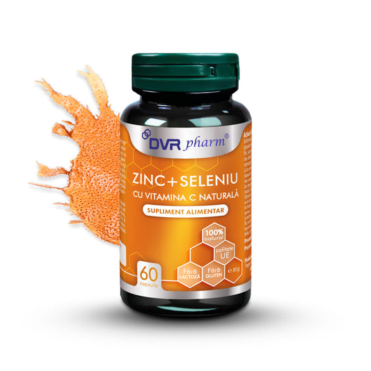 ZINC + SELENIU CU VITAMINA C - 60 capsule