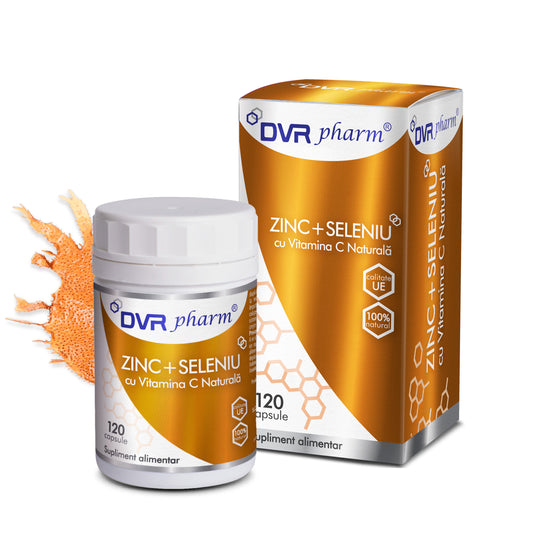ZINC + SELENIU CU VITAMINA C – 120 capsule