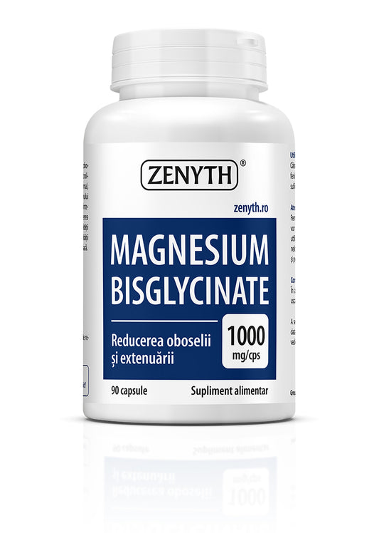 Magneziu Bisglicinat 1000 mg, 90 capsule
