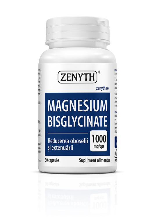 Magneziu Bisglicinat 1000 mg, 30 capsule