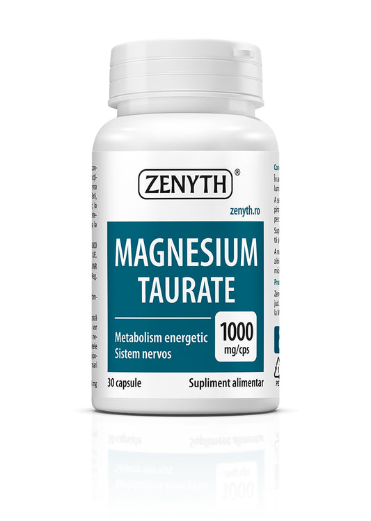 Magneziu Taurat 1000 mg, 30 capsule