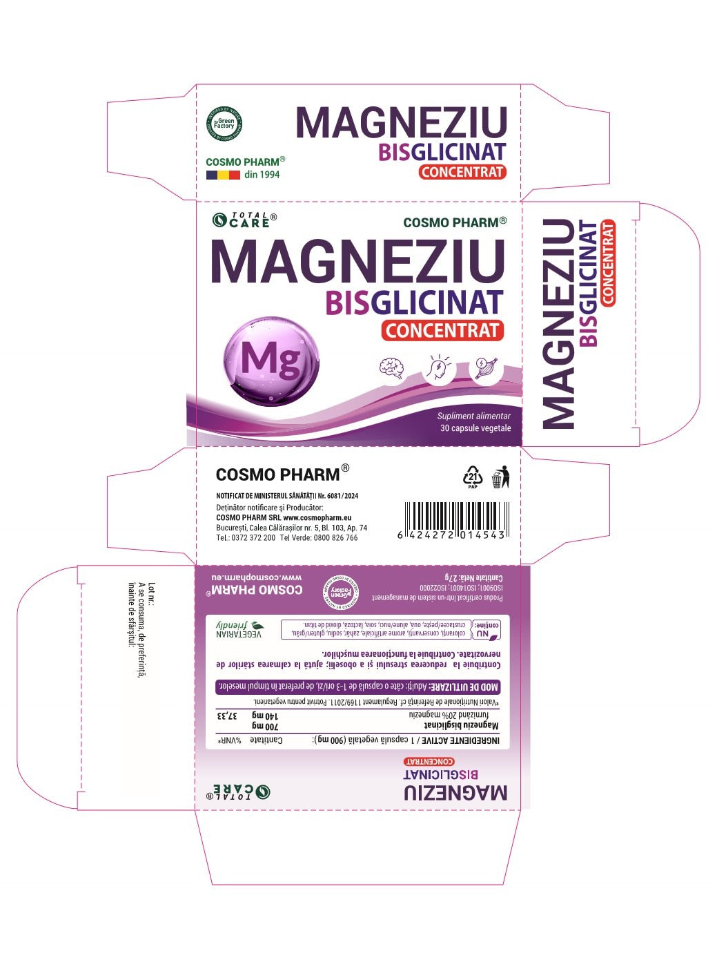MAGNEZIU BISGLICINAT CONCENTRAT