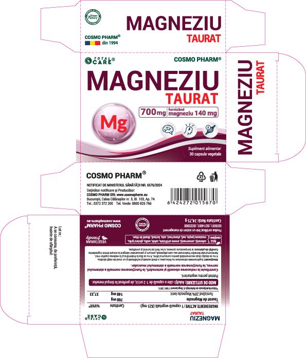 Magneziu Taurat – Magneziu Elemental Pur 140 mg