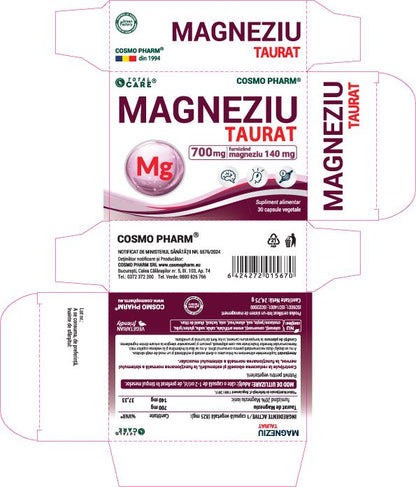 Magneziu Taurat – Magneziu Elemental Pur 140 mg
