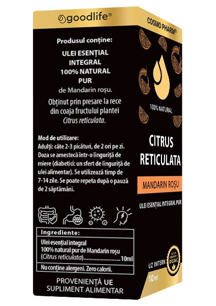 Ulei esential de Mandarin Rosu – Citrus reticulata
