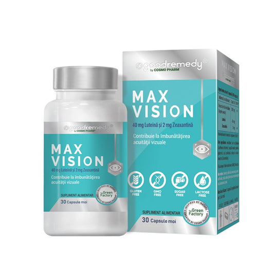 MAX VISION® – Luteina si Zeaxantina, Sanatatea Ochilor