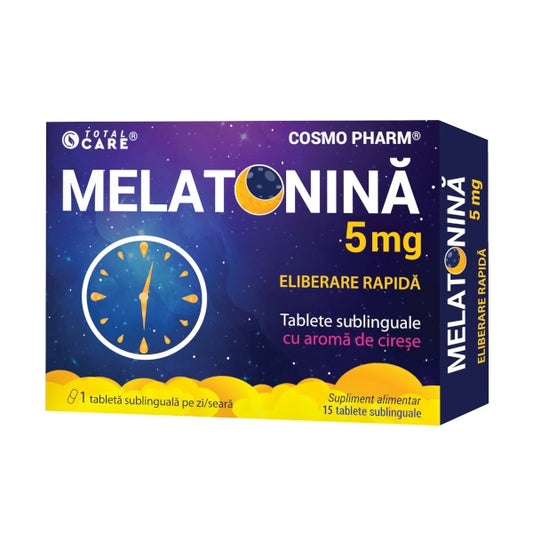 MELATONINA 5 mg FAST RELEASE – Adormi Usor, Somn Profund