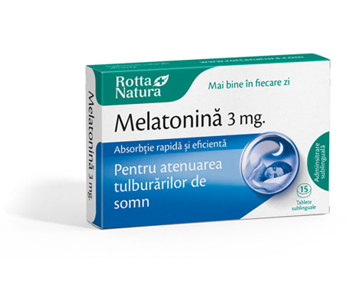Melatonină 3 mg. tablete sublinguale cu absorbție rapidă