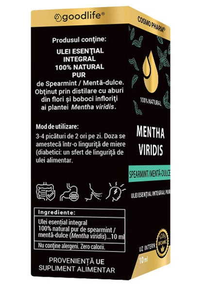 MENTHA VIRIDIS Spearmint – Ulei Esential De Menta Dulce