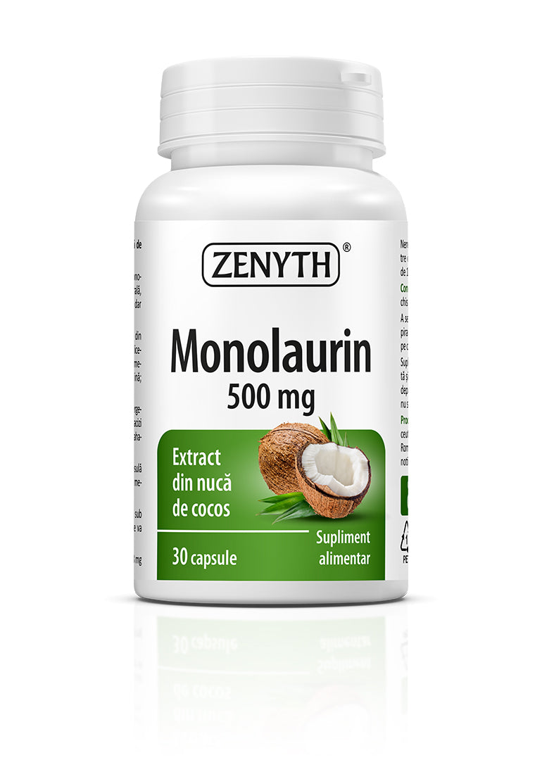 Monolaurin 500 mg, 30 capsule