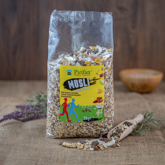 MUSLI CLASIC FARA ZAHAR CU 30% FRUCTE 1000G