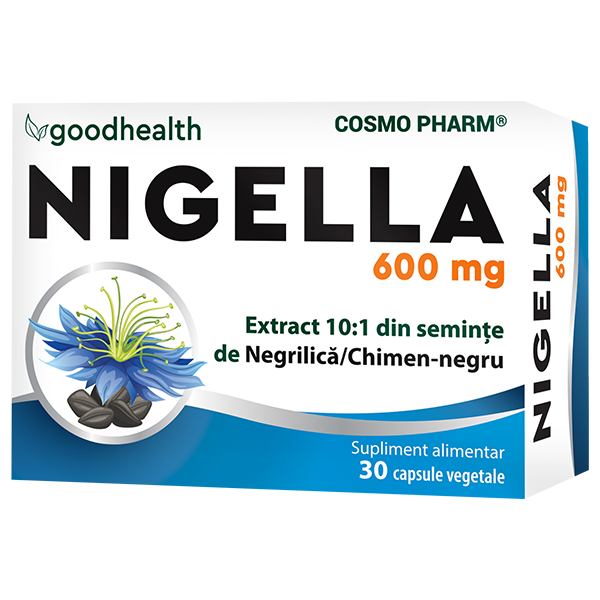 NIGELLA 600 mg – extract din seminte de Negrilică / Chimen-negru