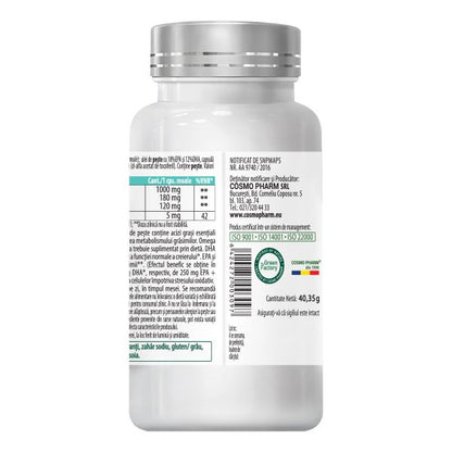 OMEGA 3 Ulei de Peste 1005mg, 30 capsule