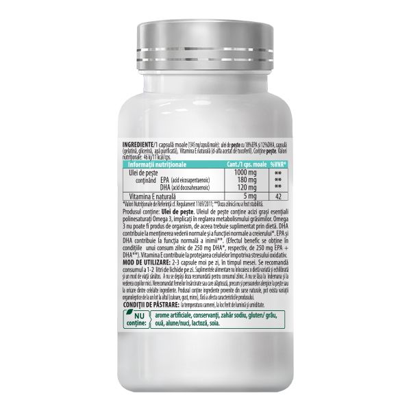 OMEGA 3 Ulei de Peste 1005mg, 30 capsule