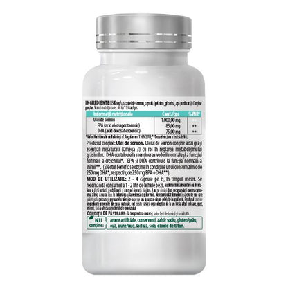 Omega 3 Ulei de Somon – 30 Capsule 1000 mg
