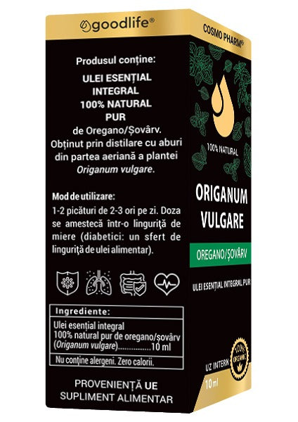 ORIGANUM VULGARE – Ulei Esential De OREGANO / ȘOVÂRV (10ml)