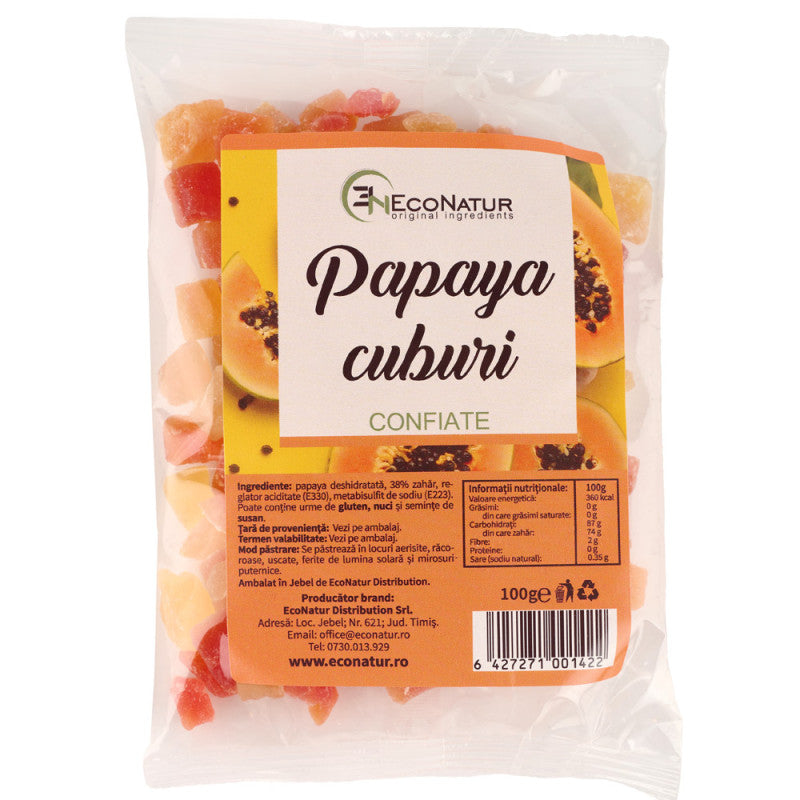 Papaya cuburi 100g EcoNatur