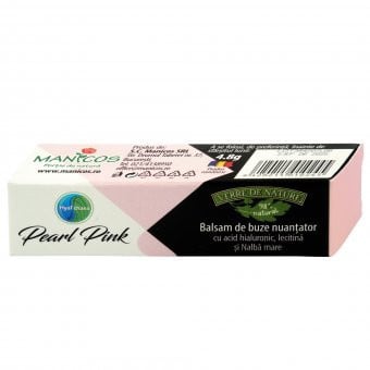 Balsam de buze nuantator Hyal'thaea Pearl Pink - 4.8 g, Manicos