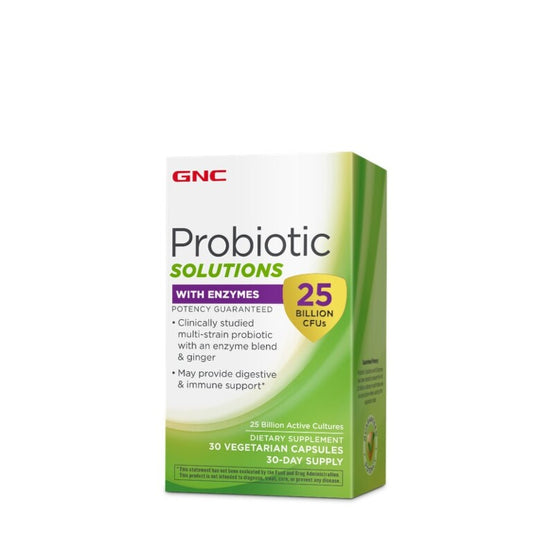 Probiotic Solutions cu enzime, 30 capsule, GNC