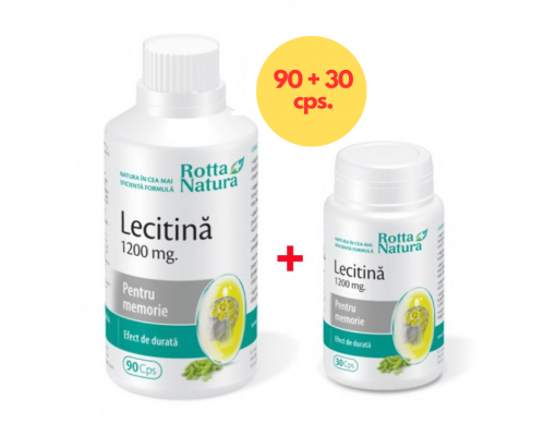 Pachet Lecitina 1200 mg. cu 120 cps. la pret de 90 cps.