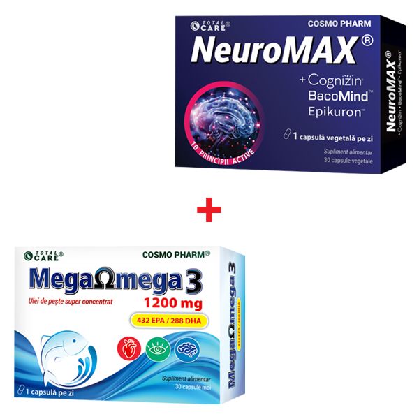 Pachet NeurOmega: Neuromax® + Mega Omega