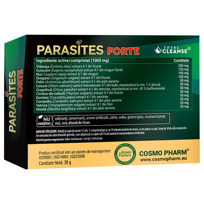 Parasites Forte Total Cleanse® – Pentru Paraziti Intestinali si Viermi