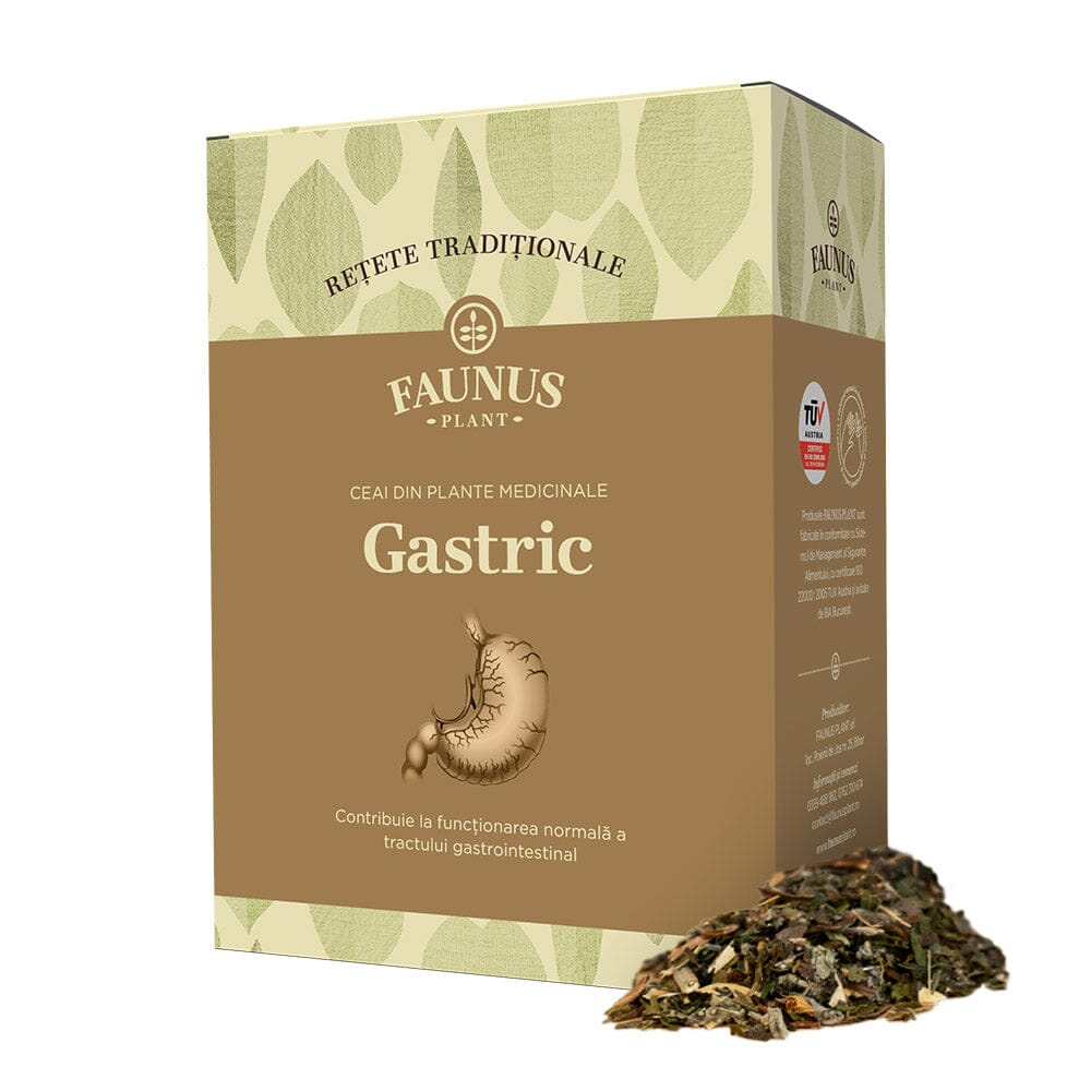 Rețete Tradiționale, Ceai - Gastric 180g. Amestec plante medicinale pentru aciditate gastrică și disconfort digestiv