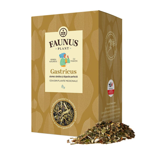 Gastricus - Ceai Stomac Sănătos 90g. Amestec plante medicinale pentru digestie sănătoasă