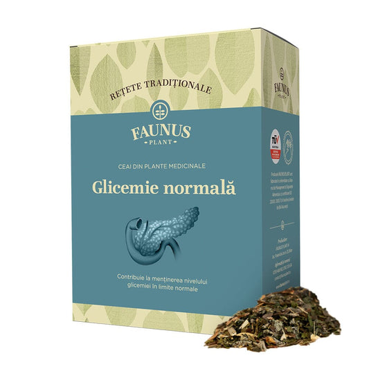 Rețete Tradiționale, Ceai - Glicemie normala 180g. Amestec plante medicinale pentru normalizarea glicemiei
