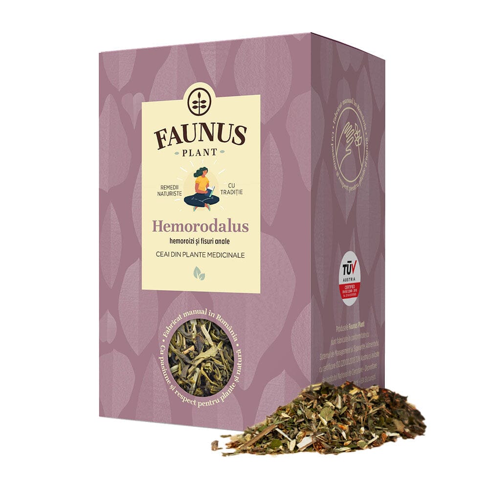 Hemorodalus - Ceai Hemoroizi și Fisuri Anale 90g. Amestec plante medicinale pentru calmarea bolii hemoroidale