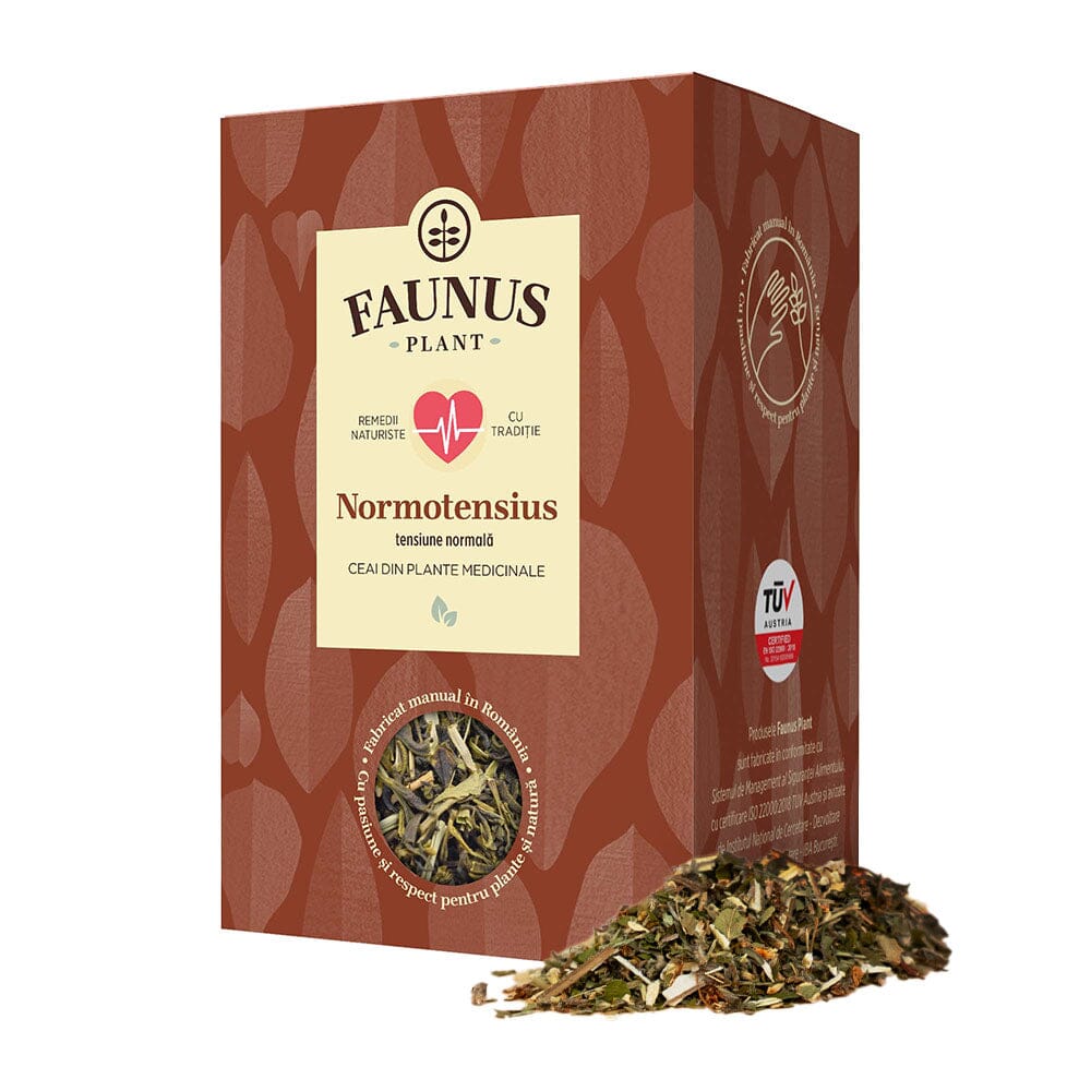 Normotensius - Ceai Tensiune Normală 90g. Amestec plante medicinale care reglează tensiunea arterială