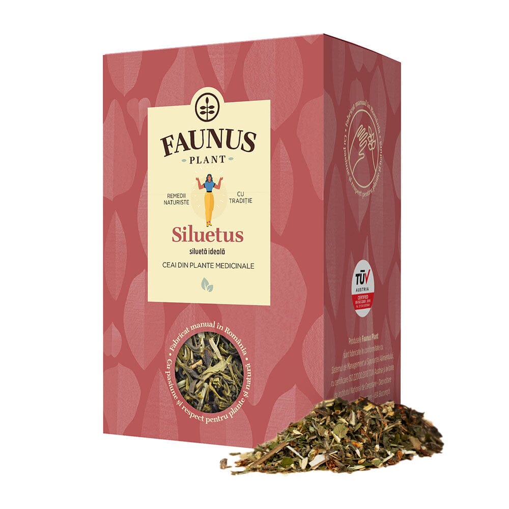 Siluetus - Ceai Siluetă Ideală 90g. Amestec plante medicinale pentru slăbire, detoxifiere și accelerarea metabolismului