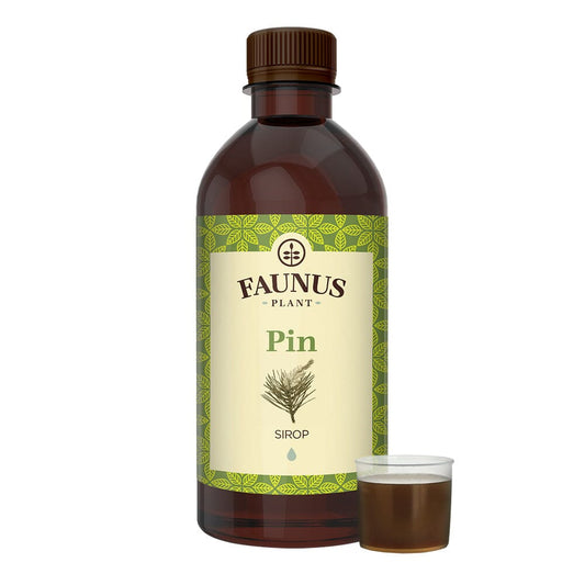 Pin - Sirop. Flacon 500ml. Concentrat din muguri de pin pentru protejarea căilor respiratorii și ameliorarea simptomelor de tuse