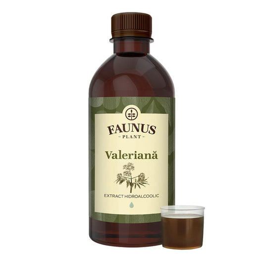 Valeriană - Tinctură 500ml. Extract hidroalcoolic concentrat din valeriană pentru stări de anxietate și insomnii, efect calmant