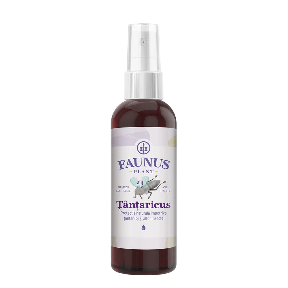 Țânțaricus - Loțiune. Flacon 100ml. Extract din ingrediente naturale pentru protejarea pielii de țânțari și insecte