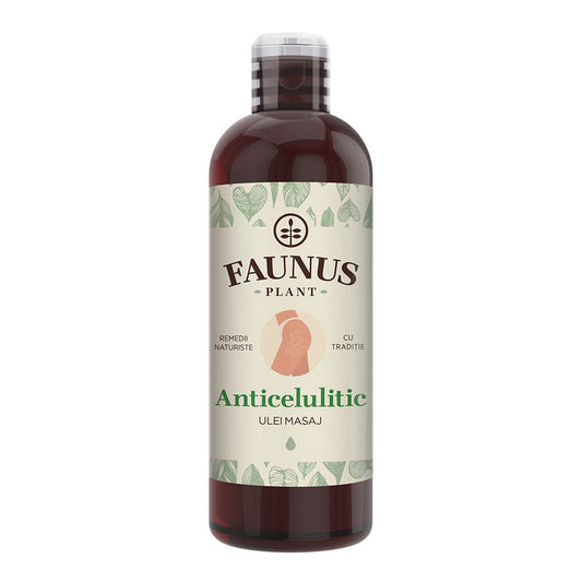 Masaj Anticelulitic - Ulei 100ml. Extract din 3 plante medicinale plus uleiuri esențiale cu acțiune benefică împotriva celulitei